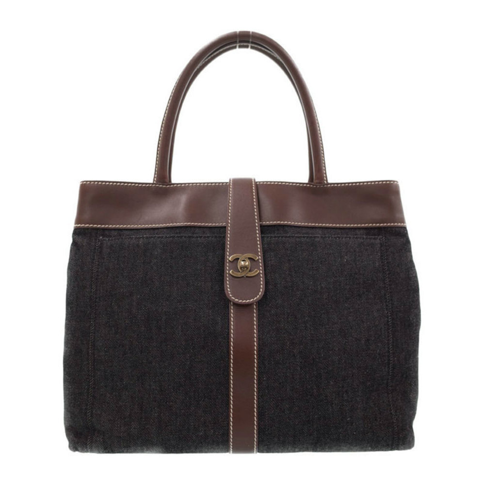 Chanel Denim Tote Bag Brown